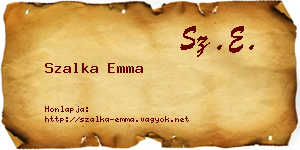 Szalka Emma névjegykártya